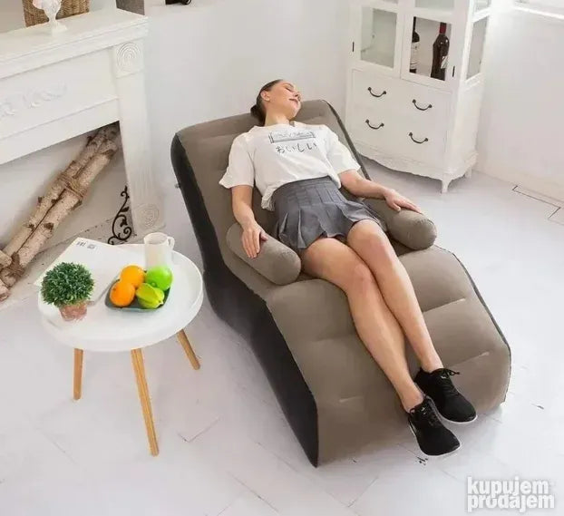 inflatable relaxing sofa with pump