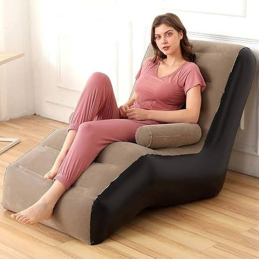 inflatable relaxing sofa with pump