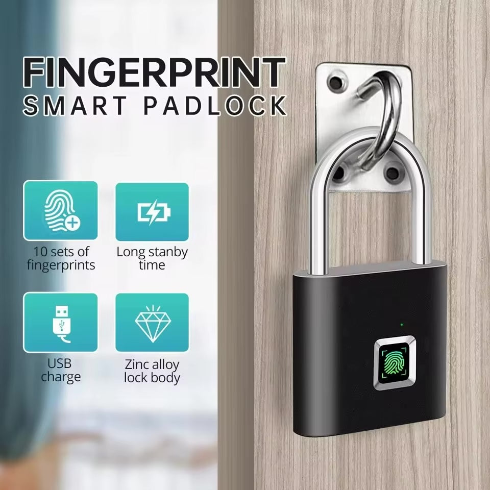 finger print padlock
