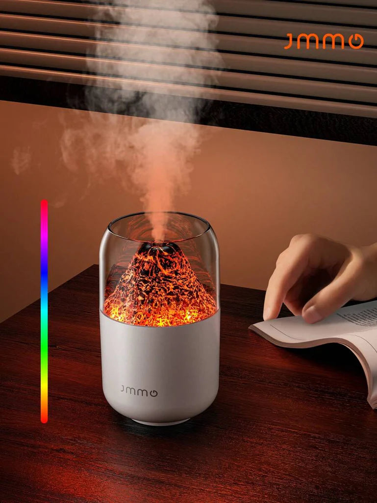 Volcano flame humidifier