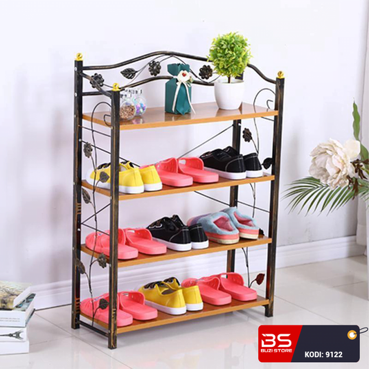 metallic kitchen or shoe rack