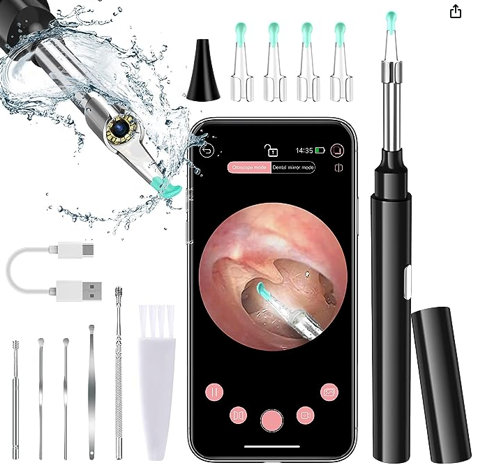 Smart ear cleaner with camera